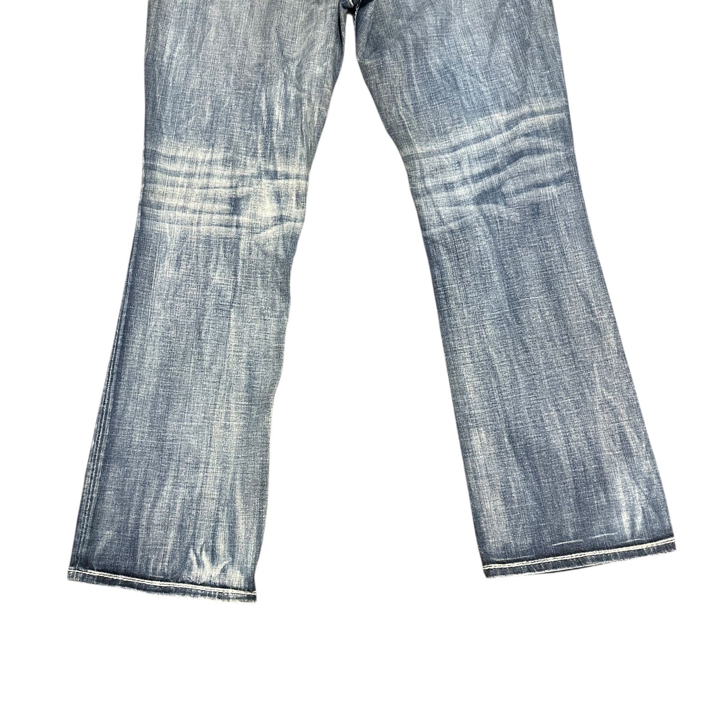 Vigoss Dublin Bootcut  Jeans Juniors 15 Thick Stitch Rhinestone Embroidered Glam