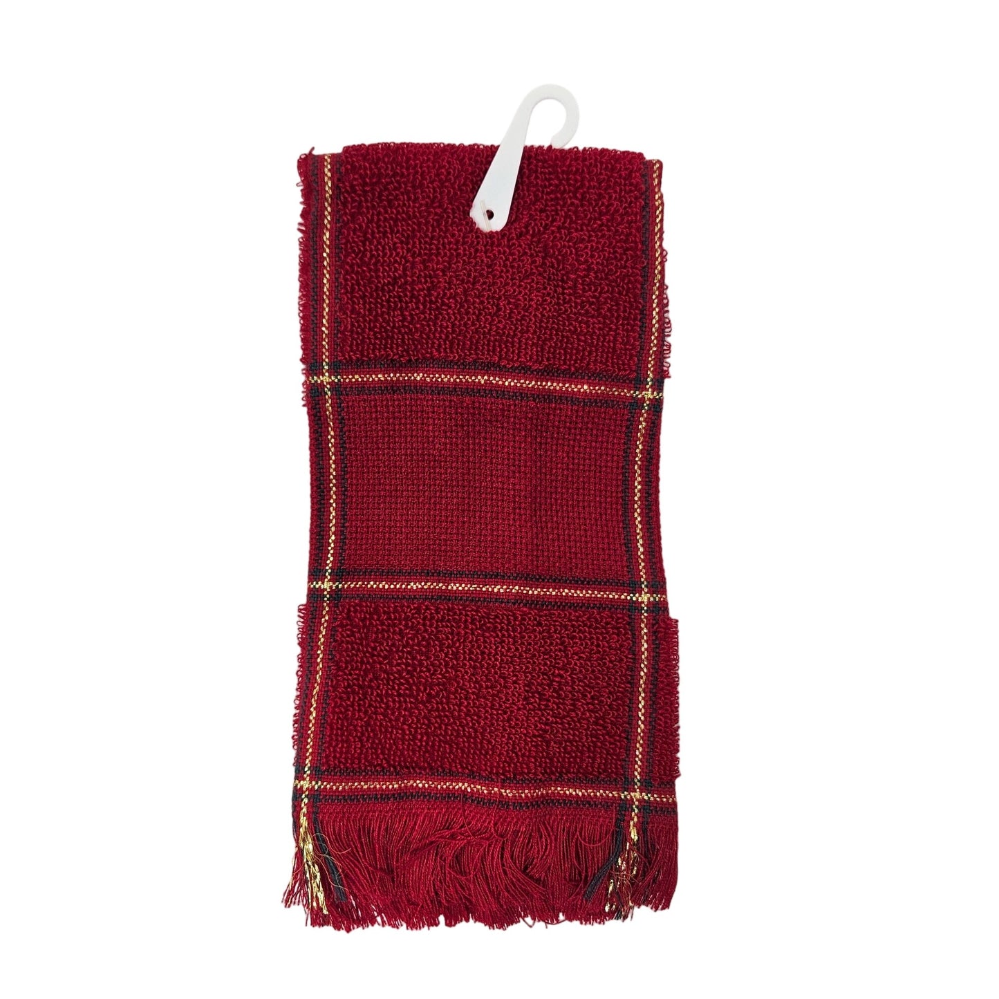 Cross Stitch Fingertip Towel NEW Charles Craft Cranberry 14-Count Needlepoint