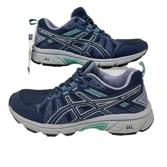 Asics Womens 8.5 Gel-Venture 7 Athletic Training Sneakers Blue Shoes 1012A476