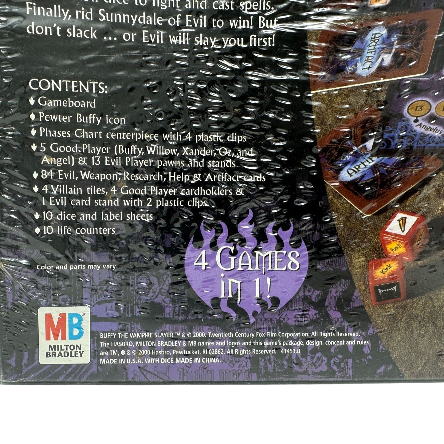Buffy The Vampire Slayer Board Game Sealed Vintage 2000 MB Games Ages 12+