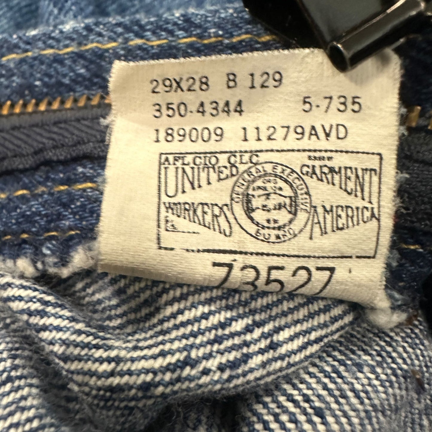 Vtg 80s Lee Baggy Fit Jeans High Waist Tapered Leg Pepper Wash USA Union 12P