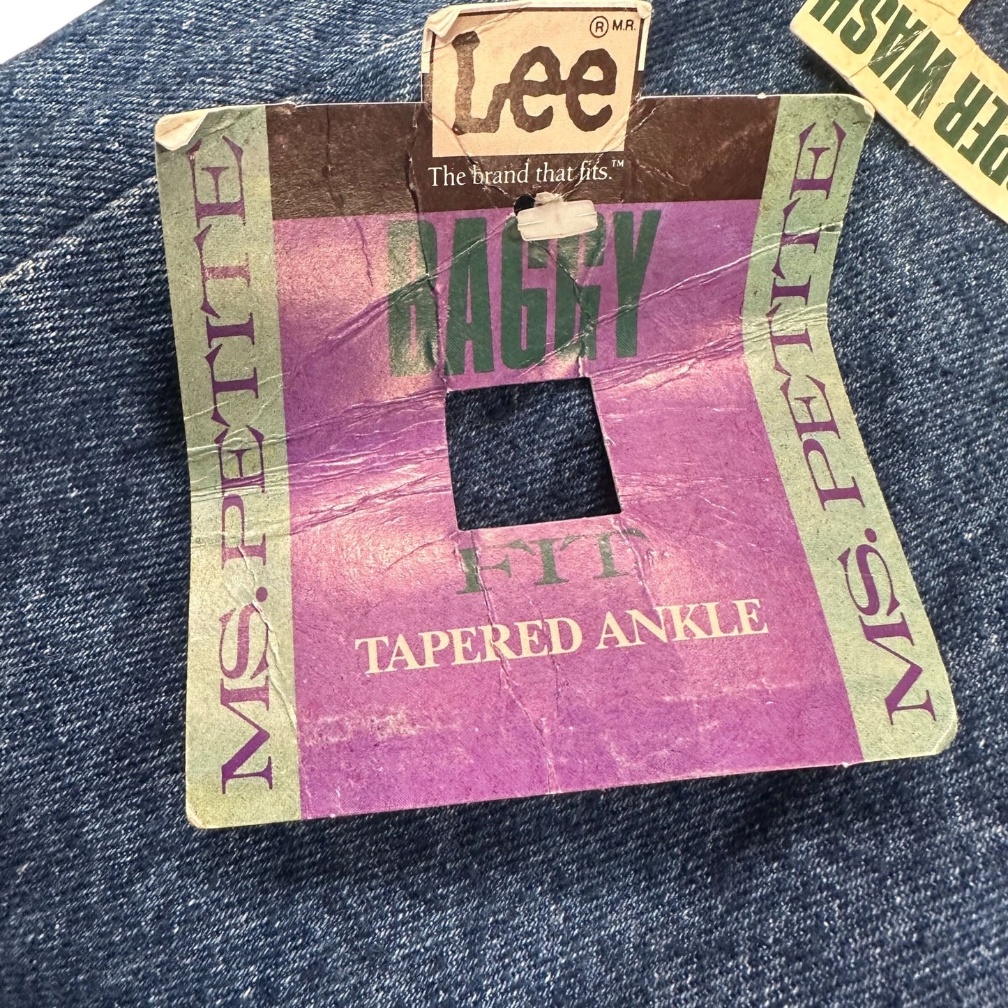 Vtg 80s Lee Baggy Fit Jeans High Waist Tapered Leg Pepper Wash USA Union 12P