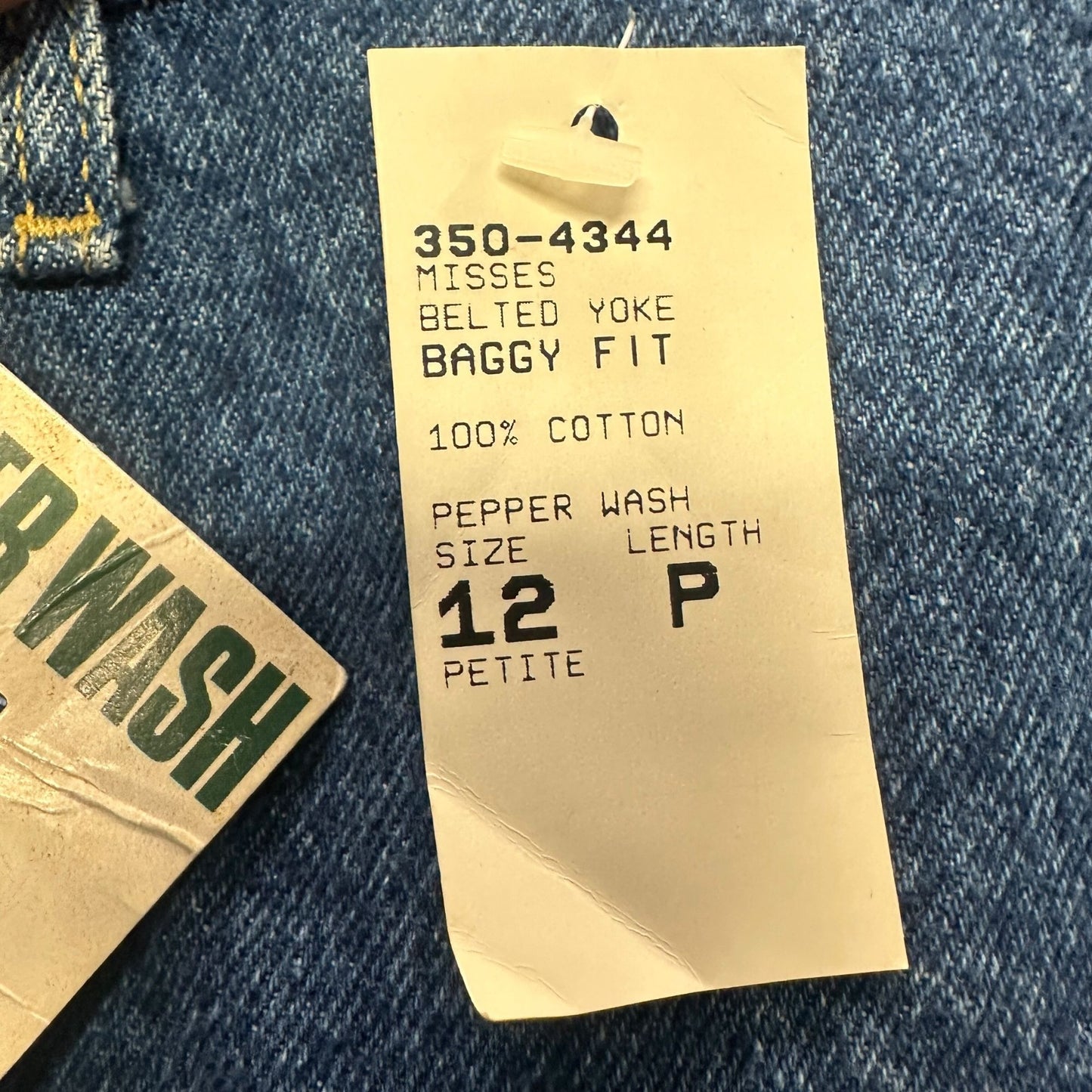 Vtg 80s Lee Baggy Fit Jeans High Waist Tapered Leg Pepper Wash USA Union 12P