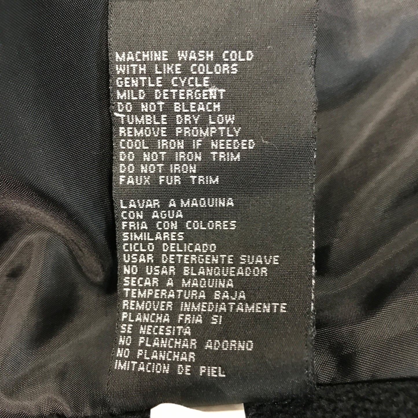 London Fog Girls S 7/8 Blue Puffer Ski Jacket Faux Fur Hooded Winter Coat