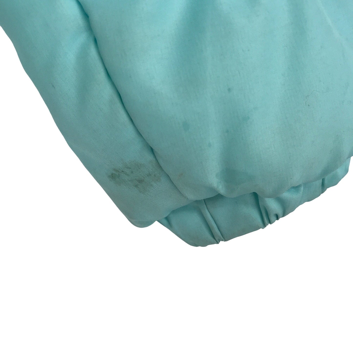 London Fog Girls S 7/8 Blue Puffer Ski Jacket Faux Fur Hooded Winter Coat