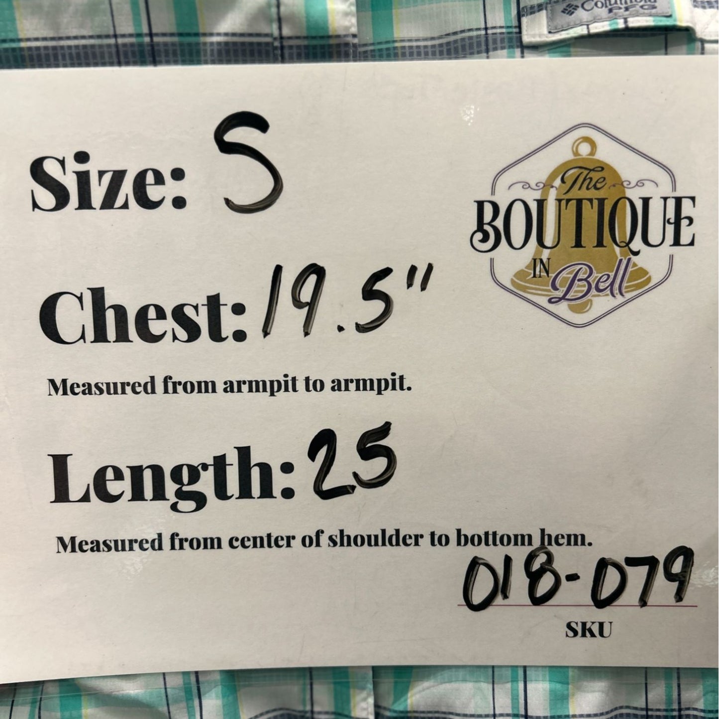 Columbia PFG Fishing Hiking Shirt Tamiami II Vented Snap Front Plaid Womens S