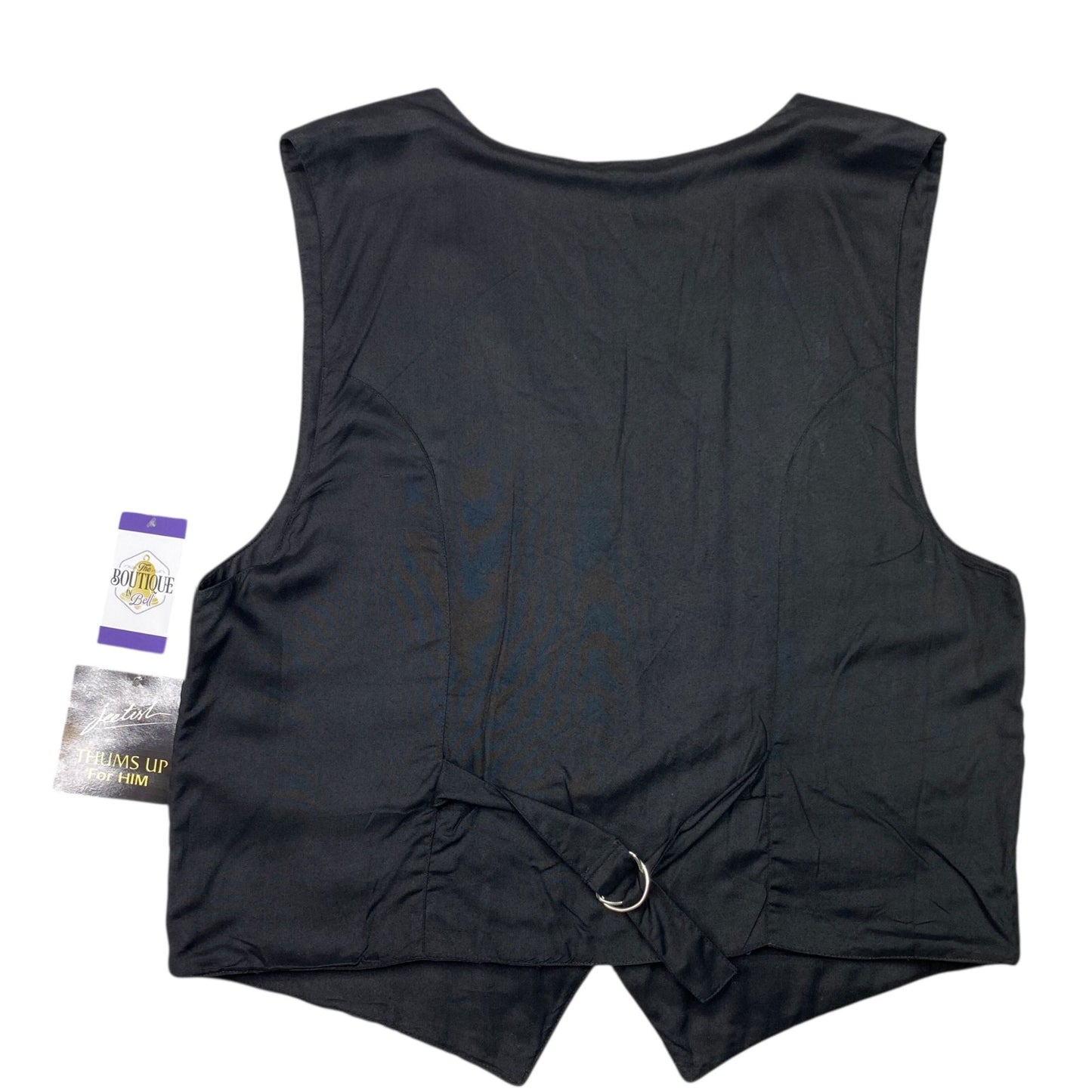 Thums Up Tapestry Vest Mens L Button Front Adjustable Tailored Aztec Grandpa NWT