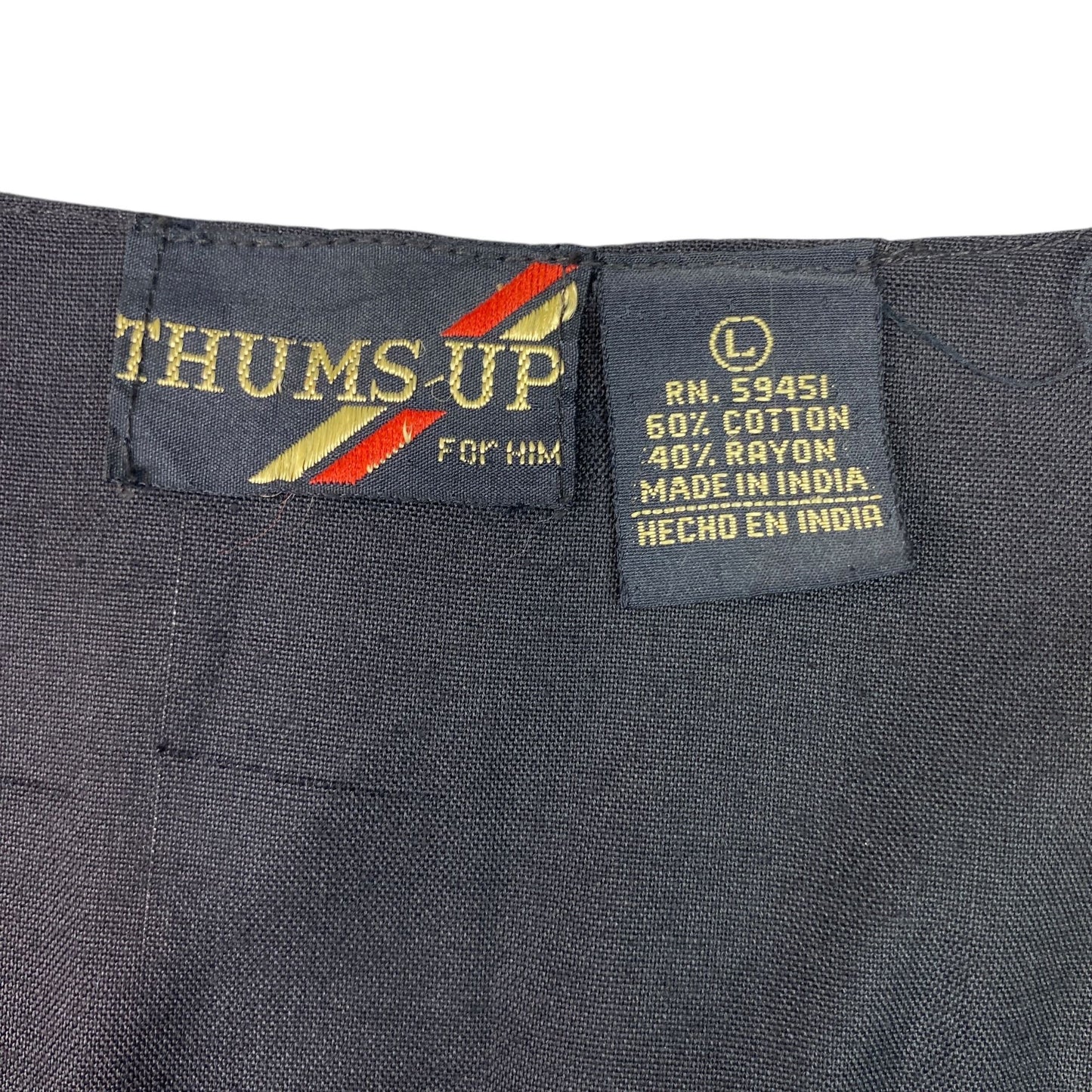 Thums Up Tapestry Vest Mens L Button Front Adjustable Tailored Aztec Grandpa NWT