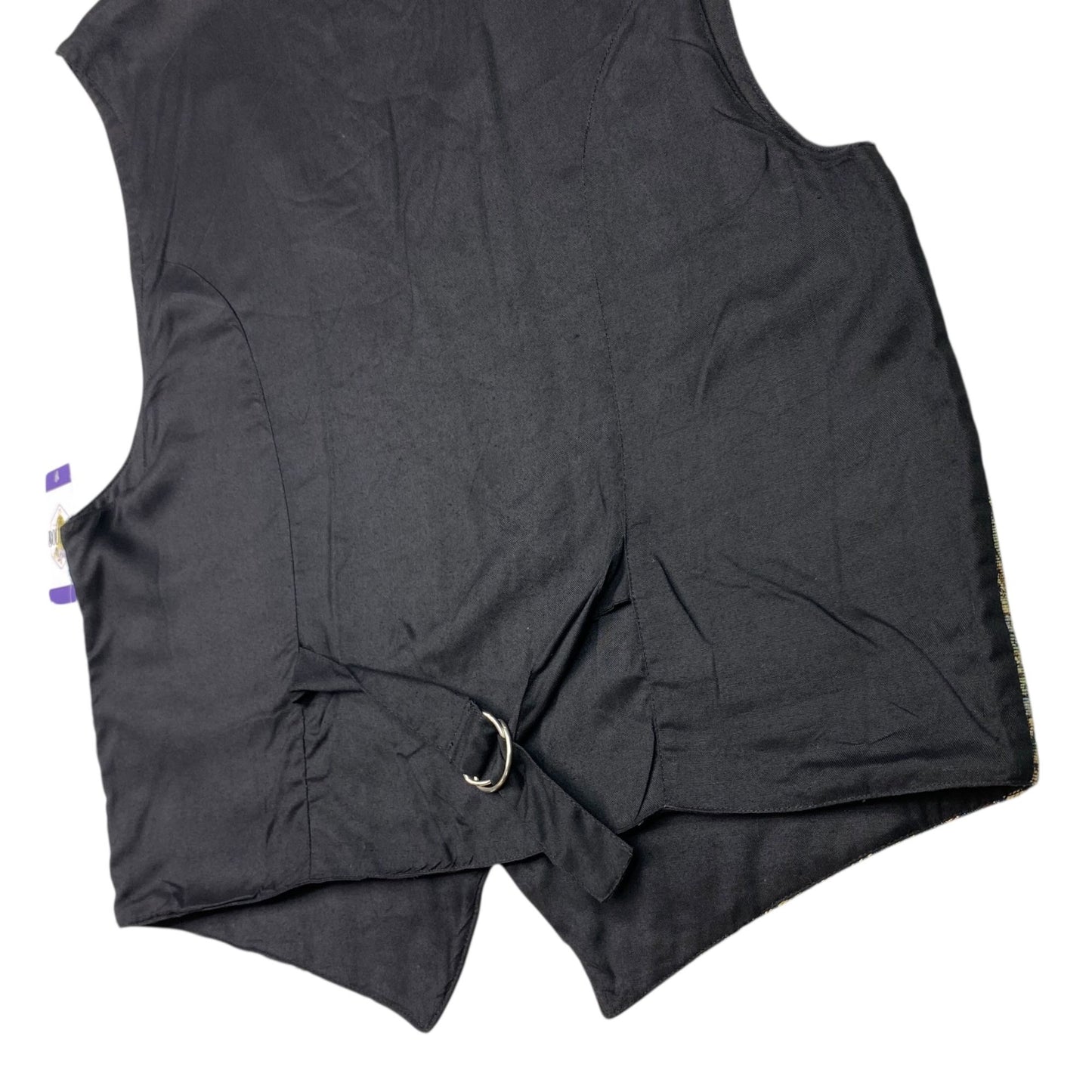 Thums Up Tapestry Vest Mens L Button Front Adjustable Tailored Aztec Grandpa NWT