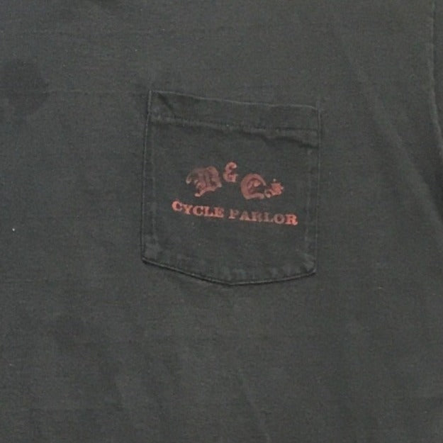 Vintage B and C's Cycle Parlor Gainesville FLA Harley Fruit of the Loom XL Black