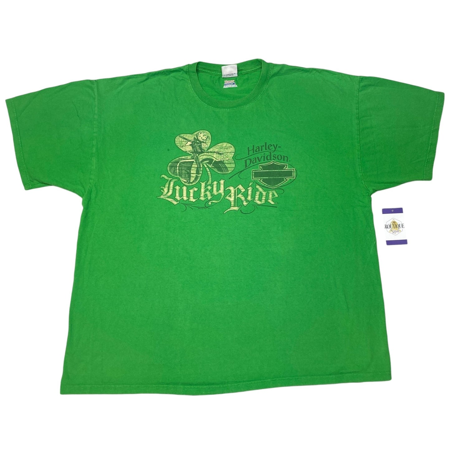 Harley Davidson St Patricks Lucky Ride VooDoo New Orleans 3XL 2013 Green TShirt