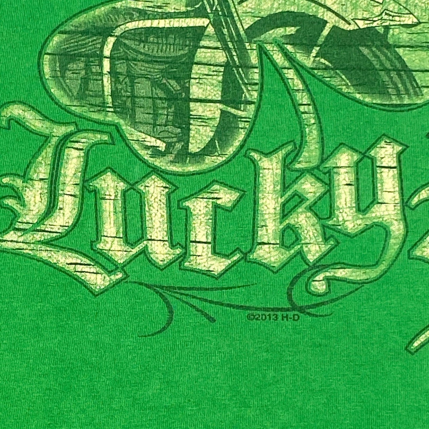 Harley Davidson St Patricks Lucky Ride VooDoo New Orleans 3XL 2013 Green TShirt