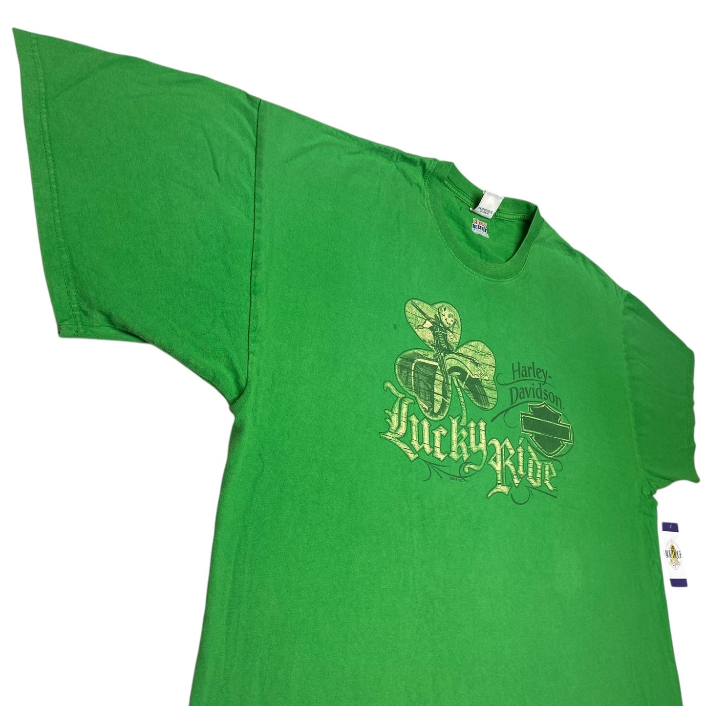 Harley Davidson St Patricks Lucky Ride VooDoo New Orleans 3XL 2013 Green TShirt