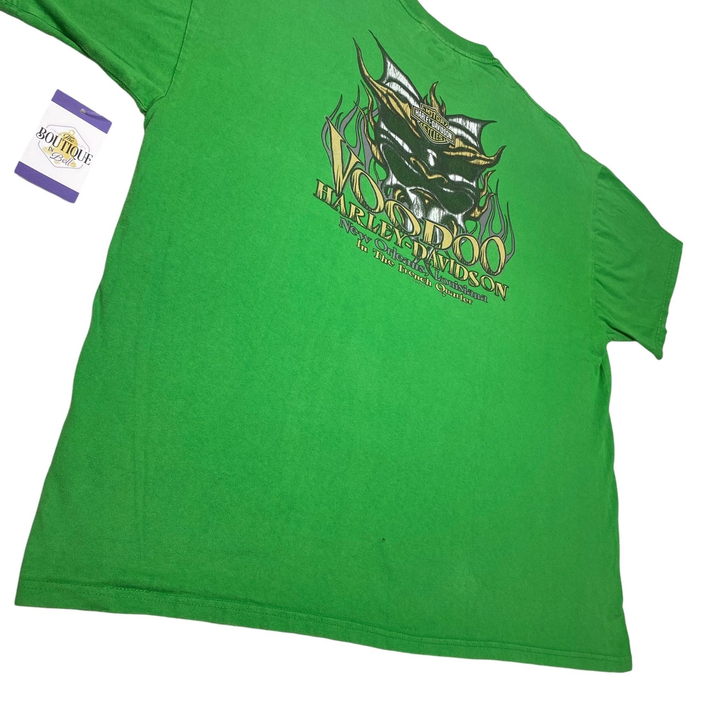 Harley Davidson St Patricks Lucky Ride VooDoo New Orleans 3XL 2013 Green TShirt