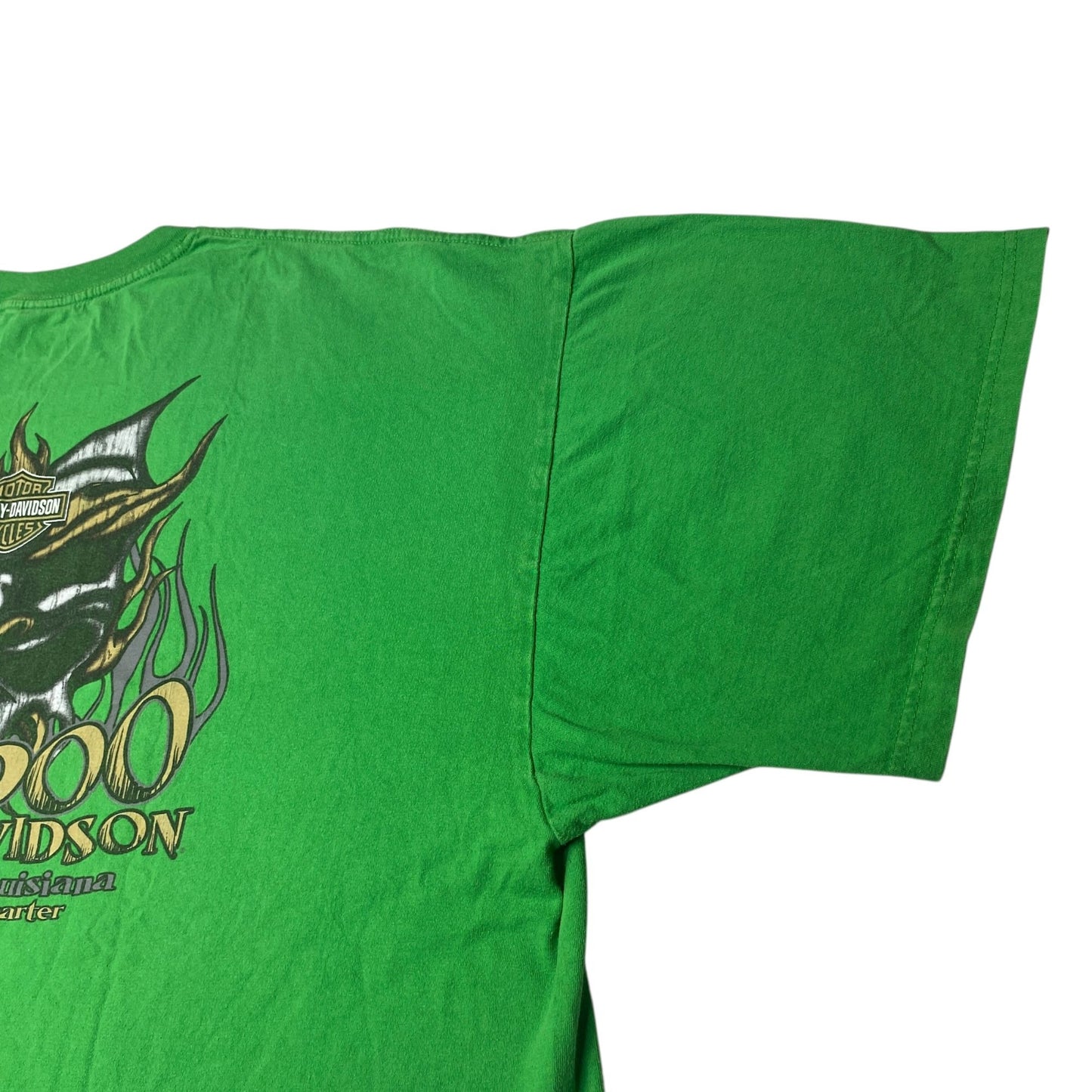 Harley Davidson St Patricks Lucky Ride VooDoo New Orleans 3XL 2013 Green TShirt