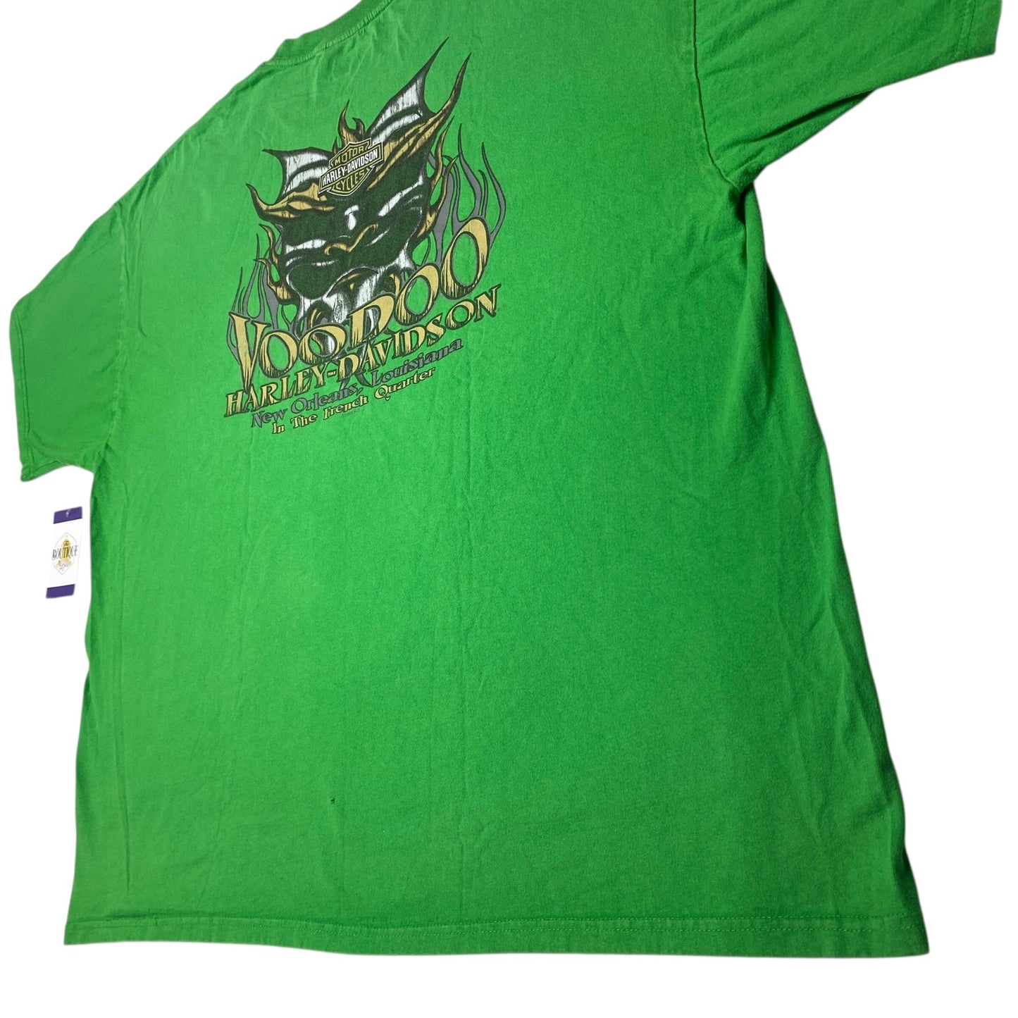 Harley Davidson St Patricks Lucky Ride VooDoo New Orleans 3XL 2013 Green TShirt