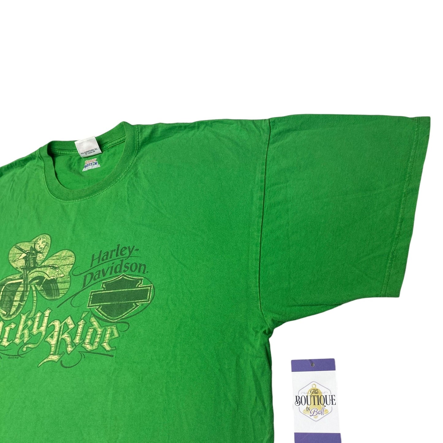 Harley Davidson St Patricks Lucky Ride VooDoo New Orleans 3XL 2013 Green TShirt