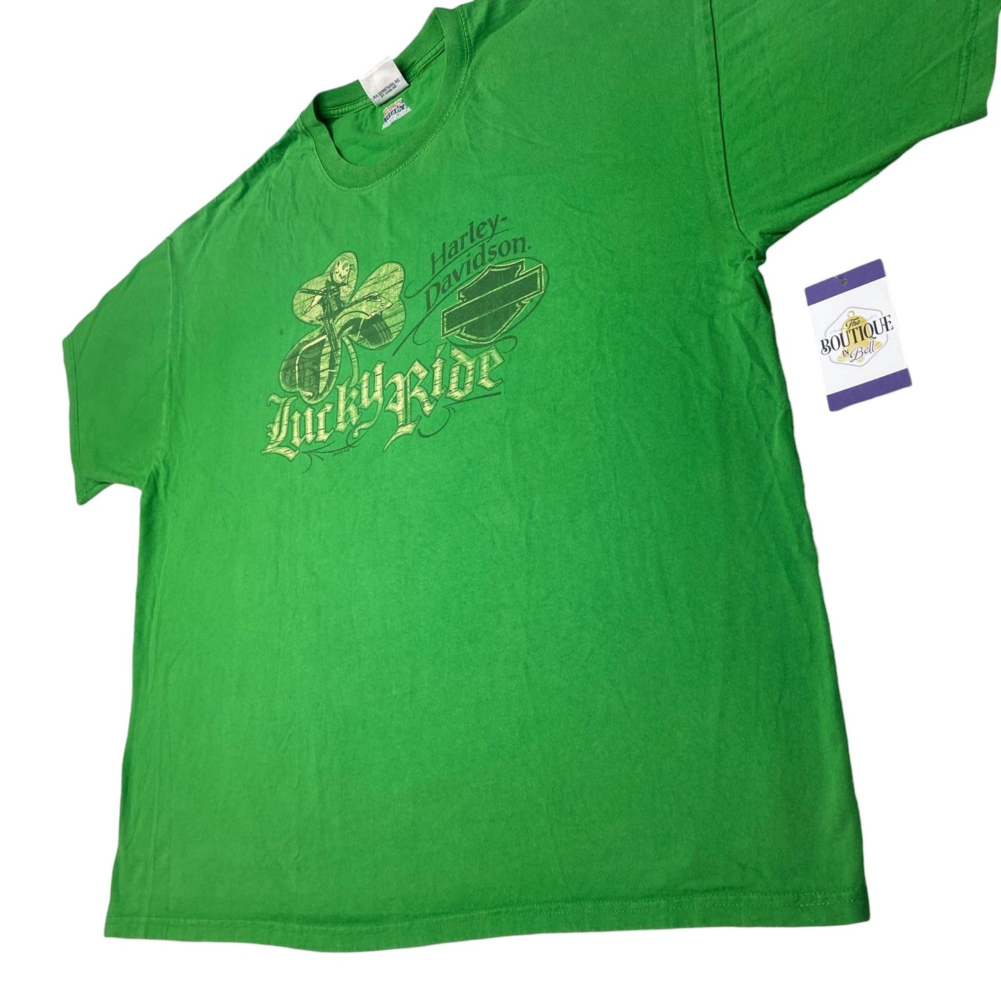 Harley Davidson St Patricks Lucky Ride VooDoo New Orleans 3XL 2013 Green TShirt