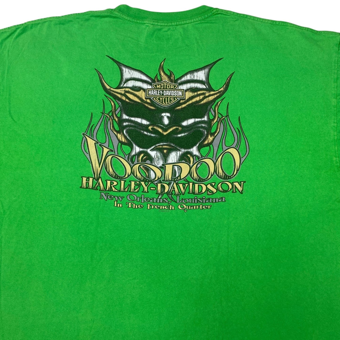 Harley Davidson St Patricks Lucky Ride VooDoo New Orleans 3XL 2013 Green TShirt