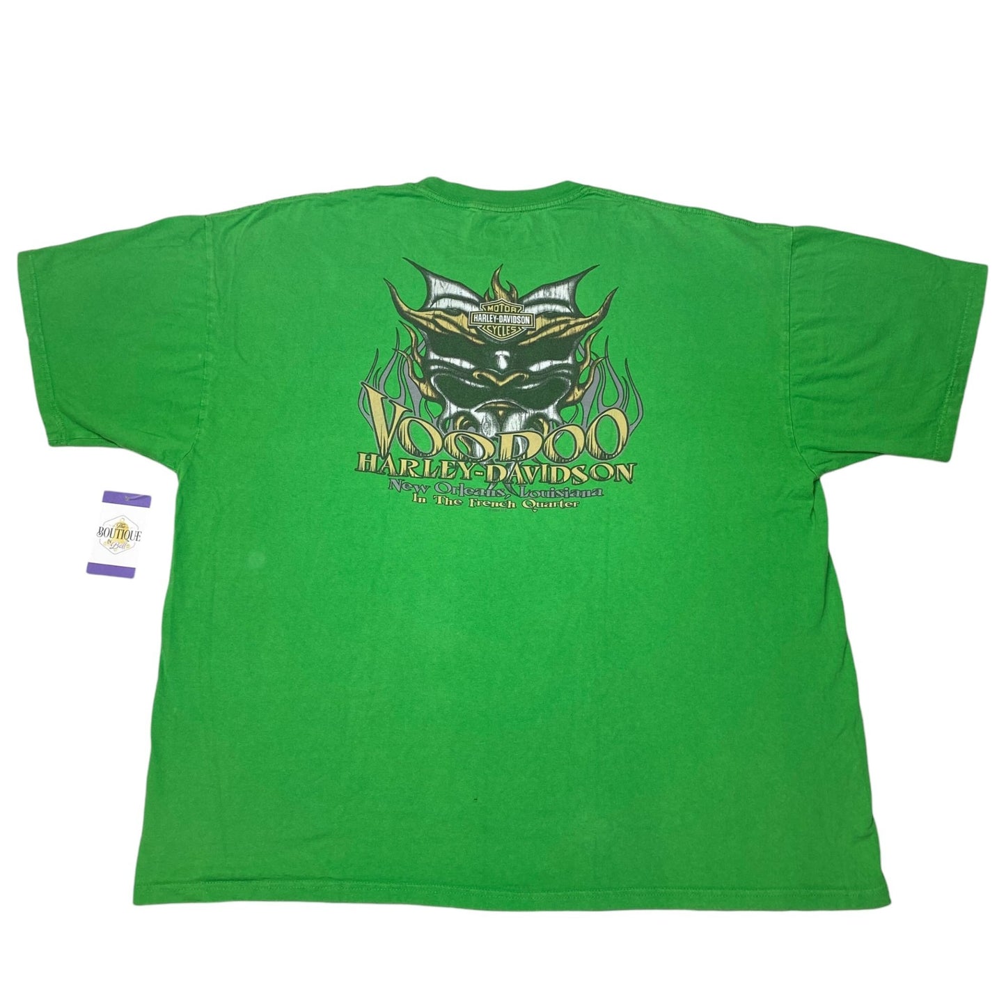 Harley Davidson St Patricks Lucky Ride VooDoo New Orleans 3XL 2013 Green TShirt