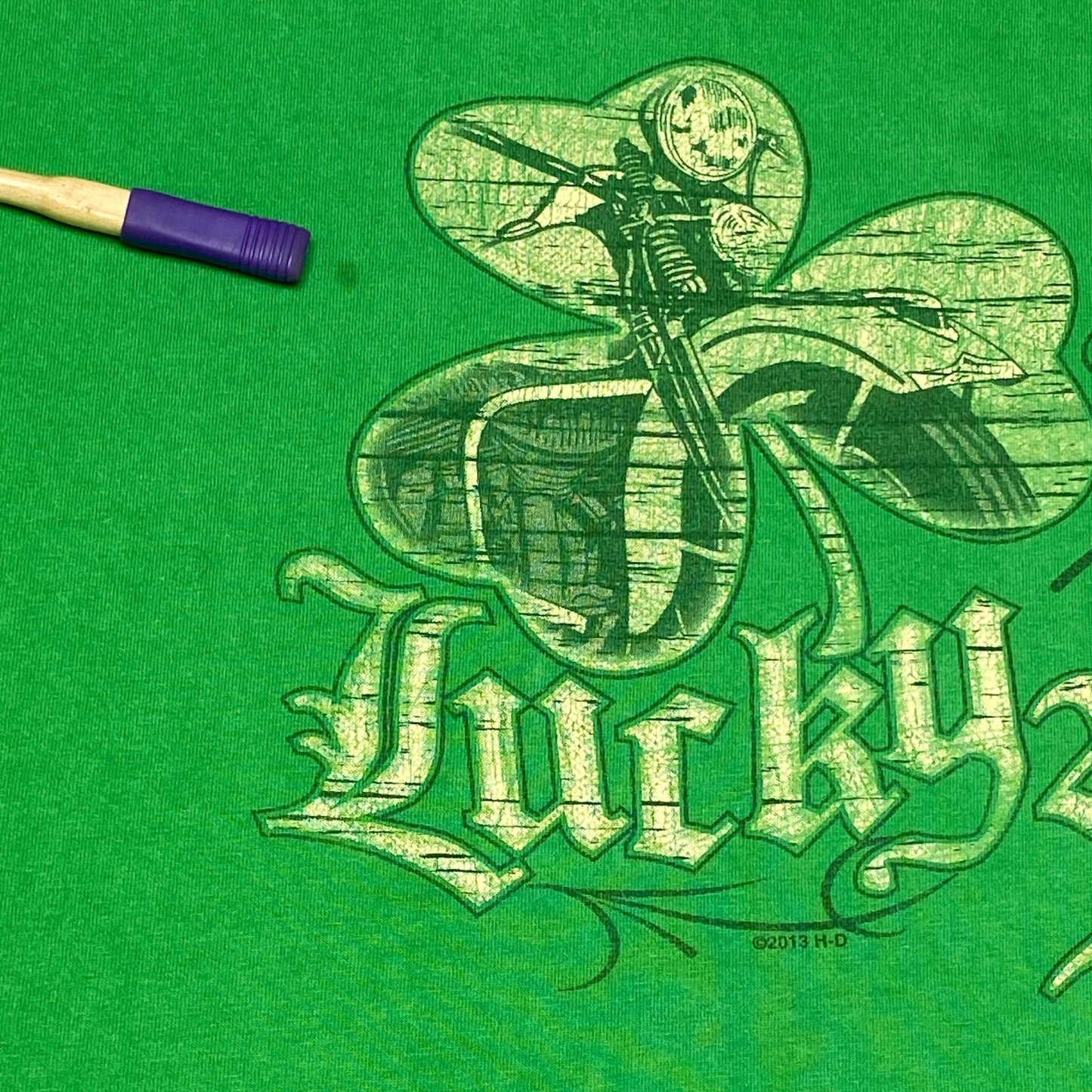 Harley Davidson St Patricks Lucky Ride VooDoo New Orleans 3XL 2013 Green TShirt