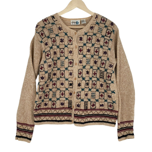 Vintage Paul Harris Cardigan Sweater L Classic Slow Fashion Grandma Cottagecore