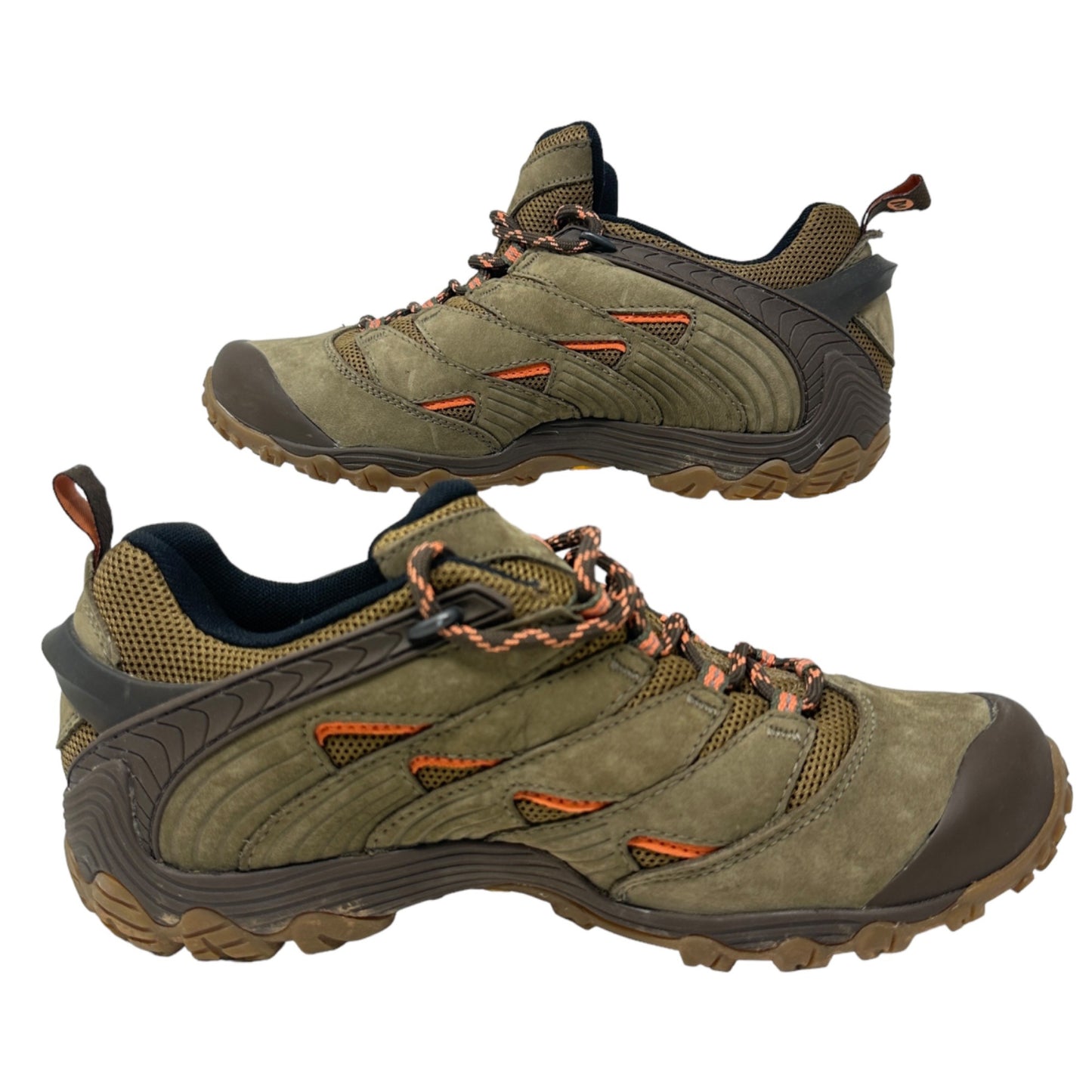 Merrell Womens 10 Chameleon 7 Waterproof Trail Hiking Shoes Dusty Olive Lace Up