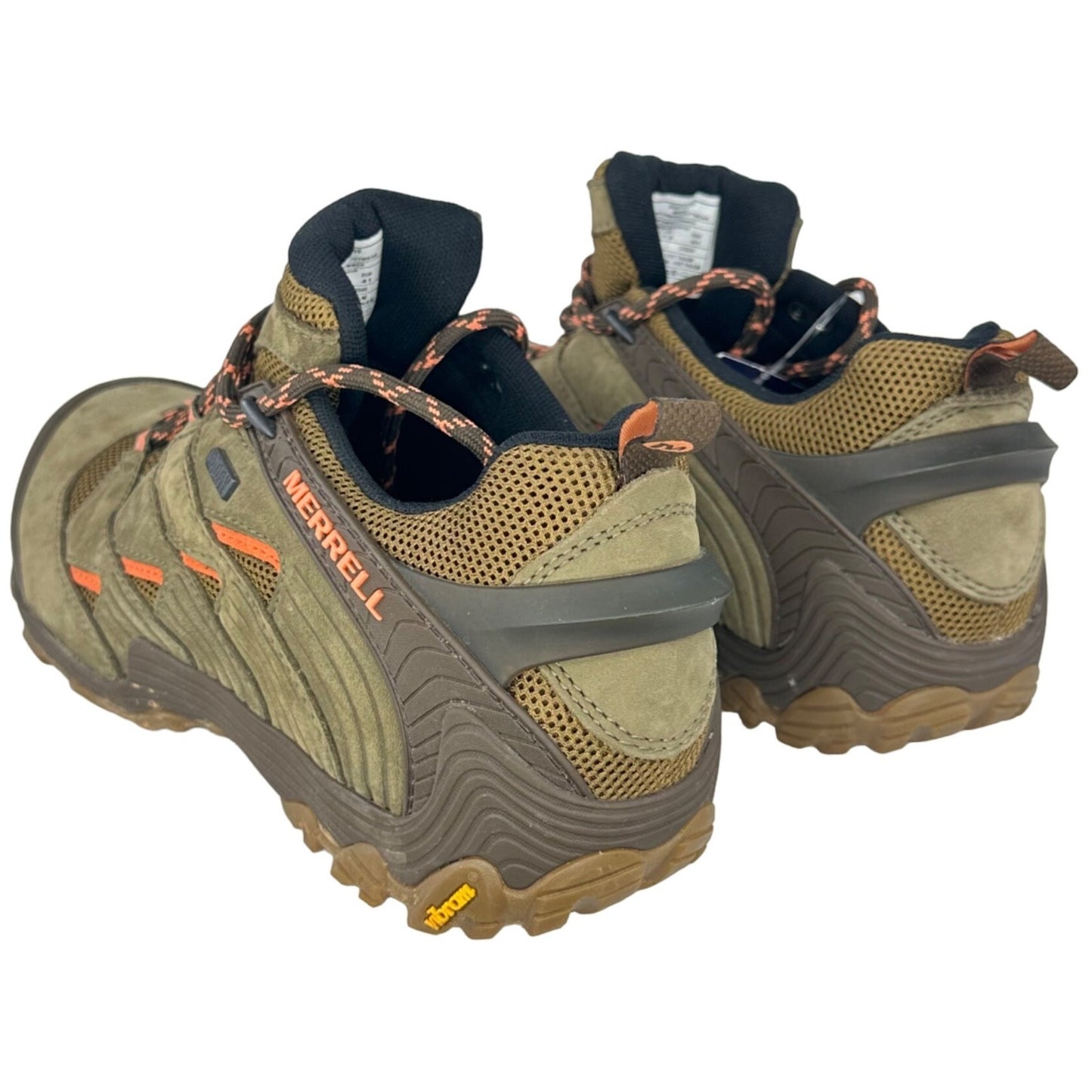 Merrell Womens 10 Chameleon 7 Waterproof Trail Hiking Shoes Dusty Olive Lace Up