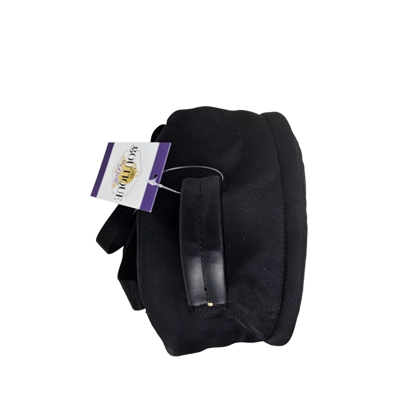 Calvin Klein Mini Back Pack Purse Black Gold Zip Adjust Straps Pockets RN54163