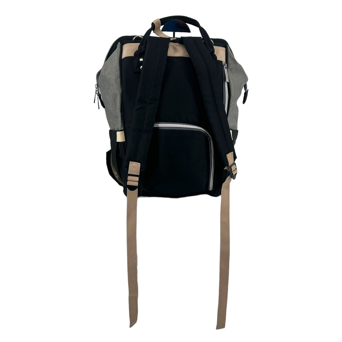 Hafmall Diaper Bag Backpack Baby Infant Gray Black Stroller Hooks Pockets Adjust