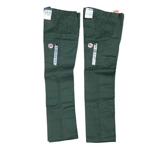 NWT French Toast Boys 18 Hunter Green Relaxed Fit School Uniform Pants Lot of 2