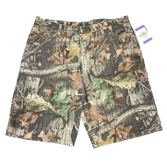 Advantage Timber Denim Camo Painters Baggy Carpenter Shorts Hammer Loop Mens 40