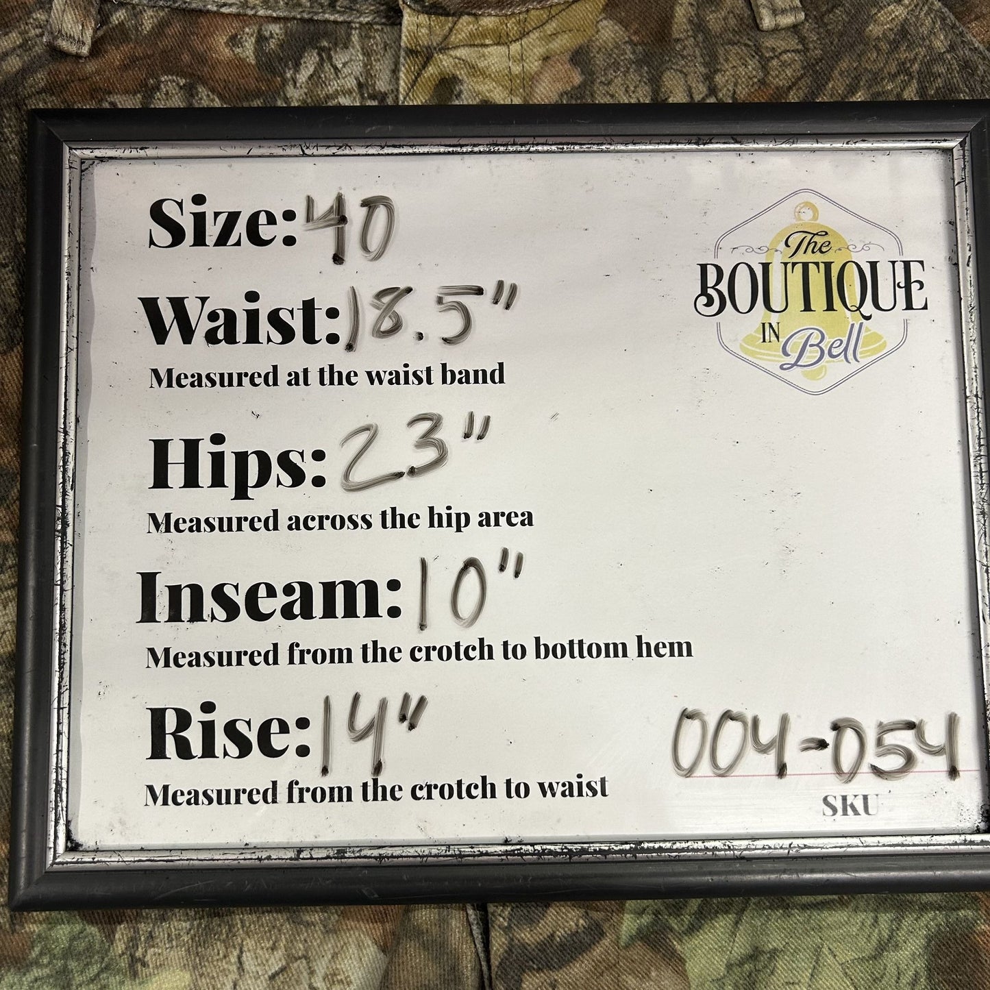 Advantage Timber Denim Camo Painters Baggy Carpenter Shorts Hammer Loop Mens 40