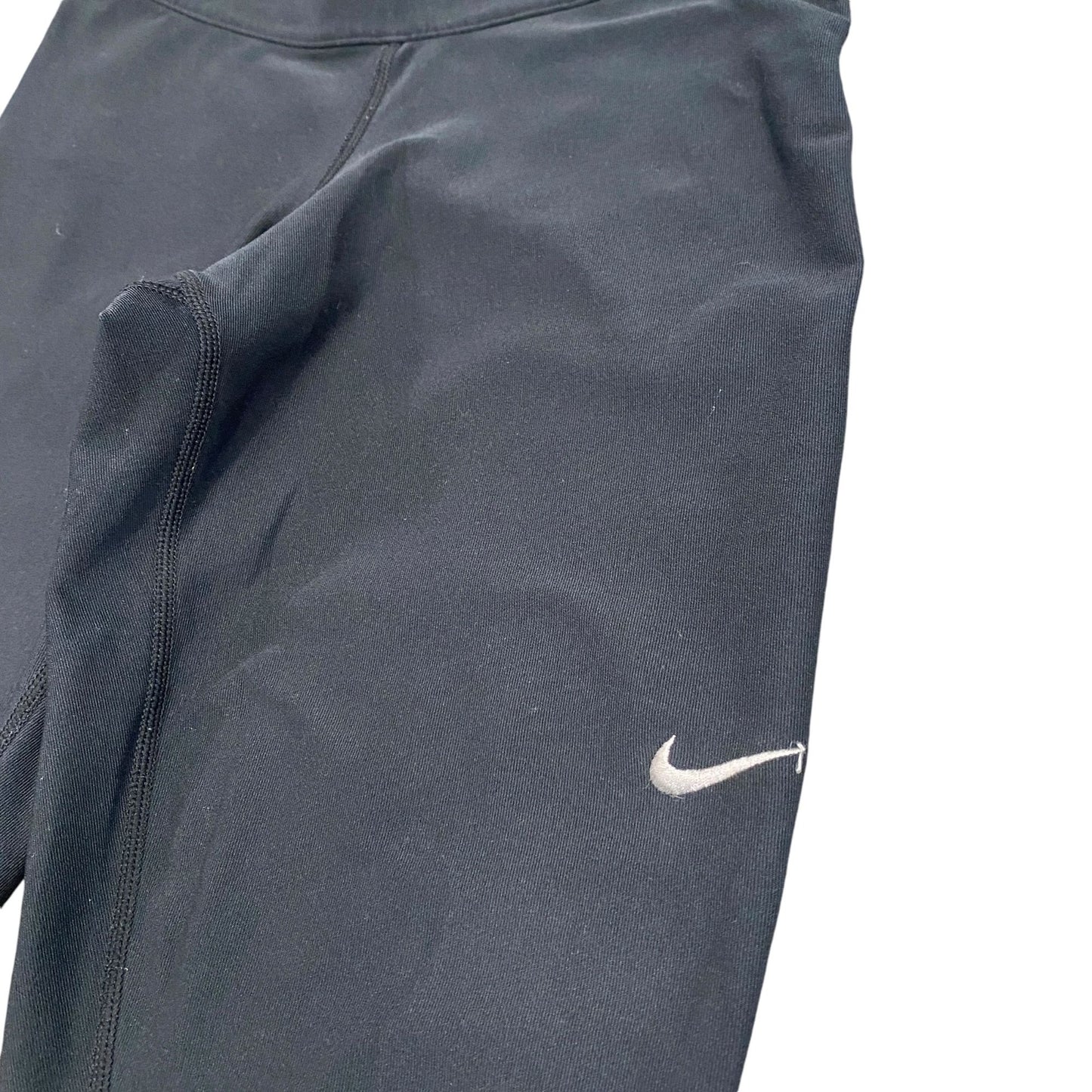 Nike Relay Running Crop Capri Tights S Black Dri-Fit Zip Pocket Black 503474-010