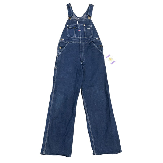 Vintage USA Works Denim Overalls Mens 30X30 Blue Dark Wash Cotton Made In USA