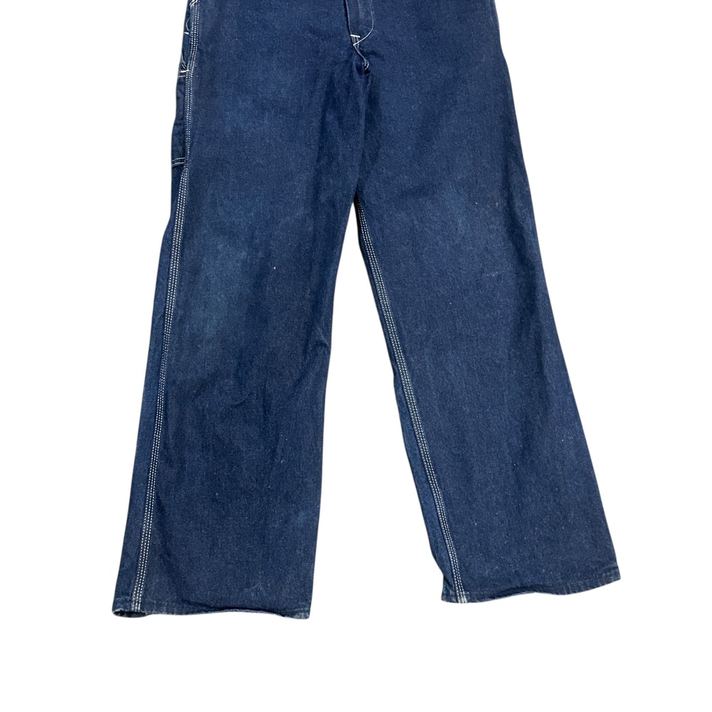 Vintage USA Works Denim Overalls Mens 30X30 Blue Dark Wash Cotton Made In USA