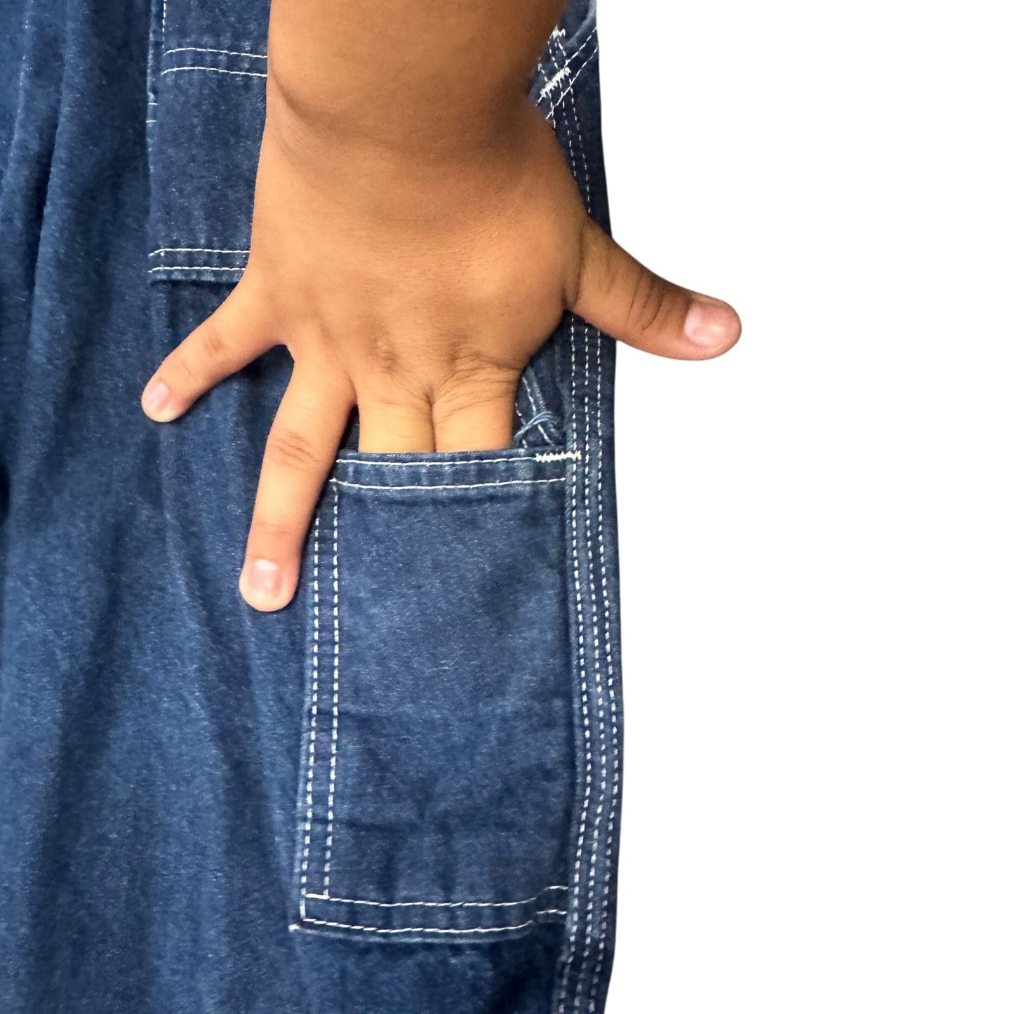 Vintage USA Works Denim Overalls Mens 30X30 Blue Dark Wash Cotton Made In USA