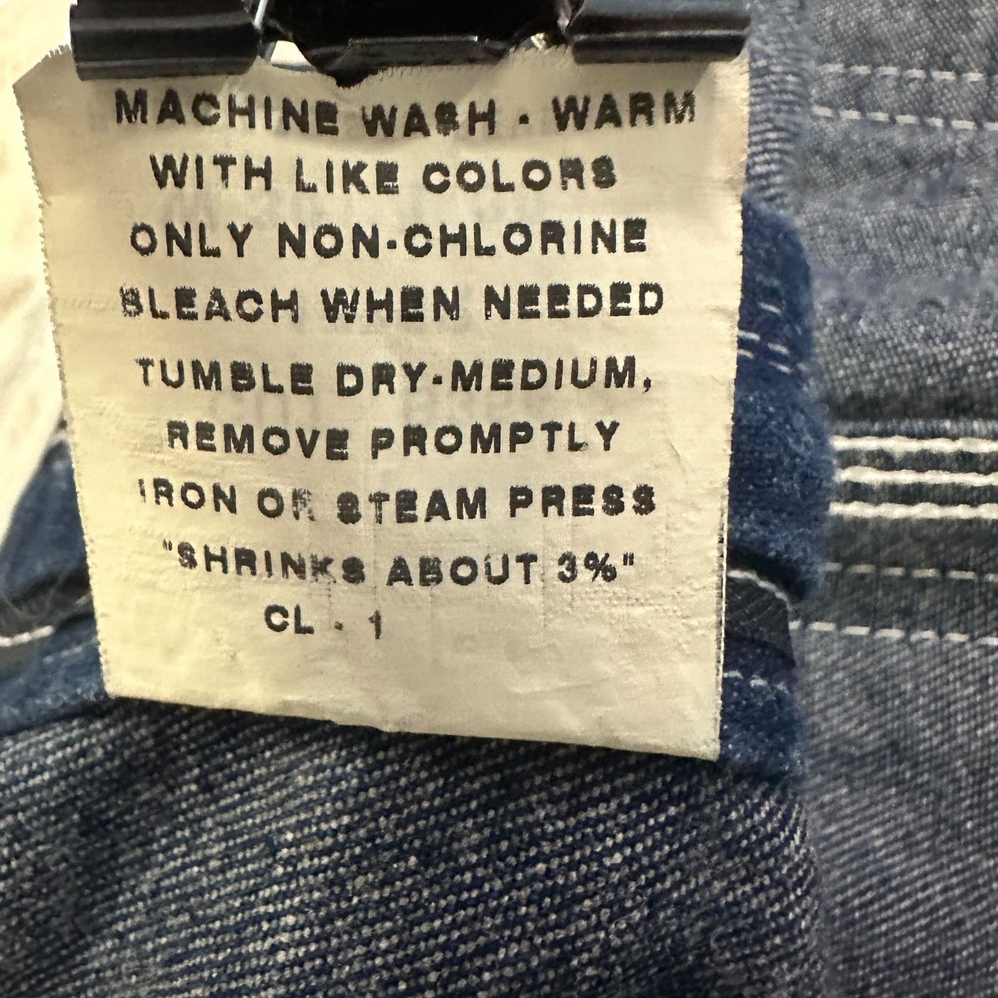 Vintage USA Works Denim Overalls Mens 30X30 Blue Dark Wash Cotton Made In USA