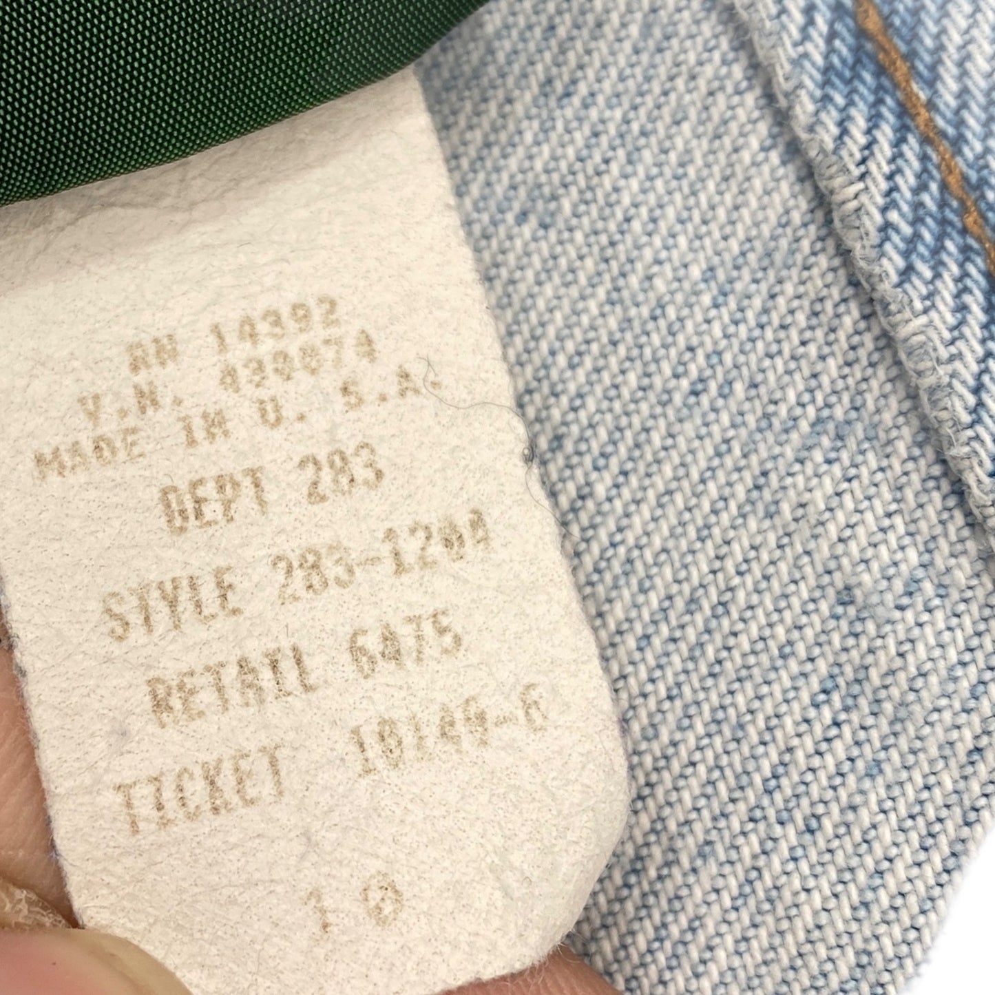 Vintage Hunt Club Modest Jean Skirt Denim Full Length Kick Pleat USA Cotton 10