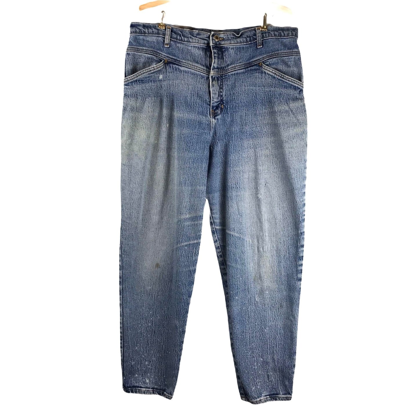 Vintage Action West High Waisted Jeans Relaxed Fit 80s 90s Retro Y2K Size 16
