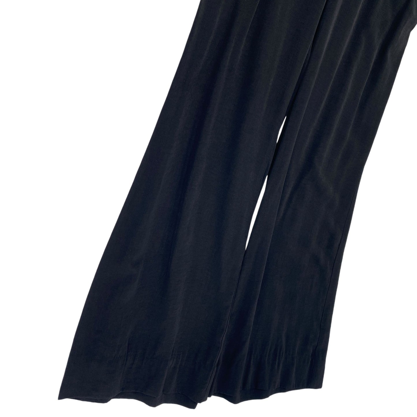 CAbi Black Wide Leg Boardwalk Pants Womens M Mid Rise Elastic Waist Style #400