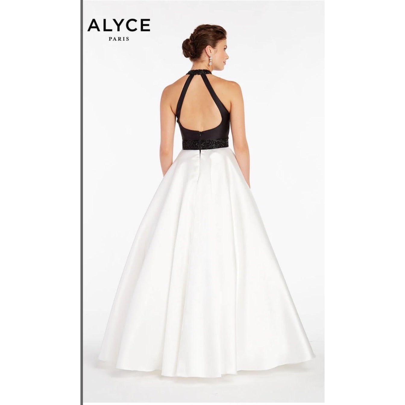 NWT Alyce Paris Formal Evening Gown 10 Gala Black Tie Pageant Red Carpet Prom