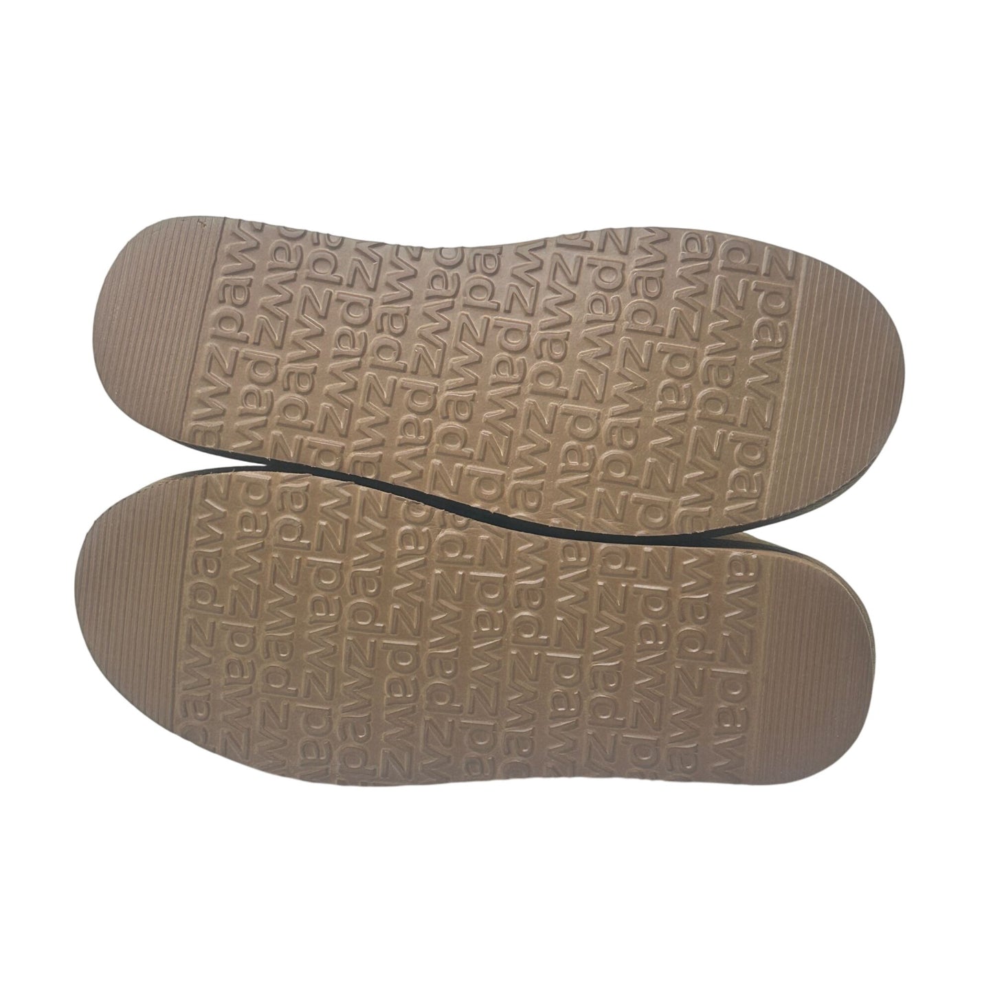 Bearpaw Slip-On Ankle Boots Womens 11 Pawz Brown Suede Leather Buckle NWT Cozy