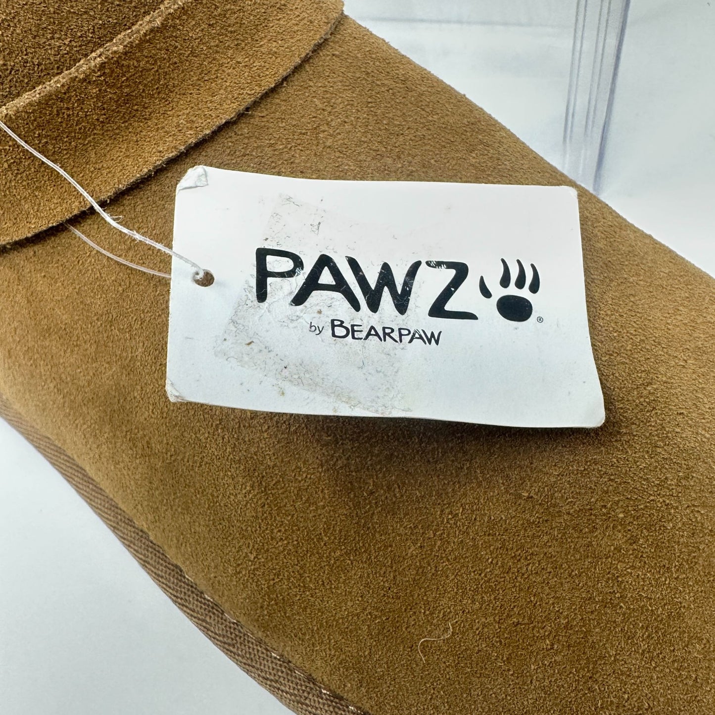 Bearpaw Slip-On Ankle Boots Womens 11 Pawz Brown Suede Leather Buckle NWT Cozy