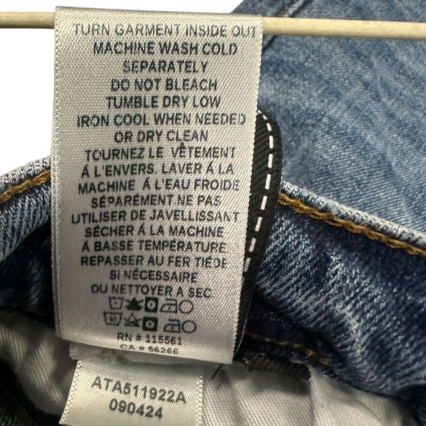 7 For All Mankind Slimmy Slim Straight Leg Jeans Mens 30 Preppy Normcore Classic