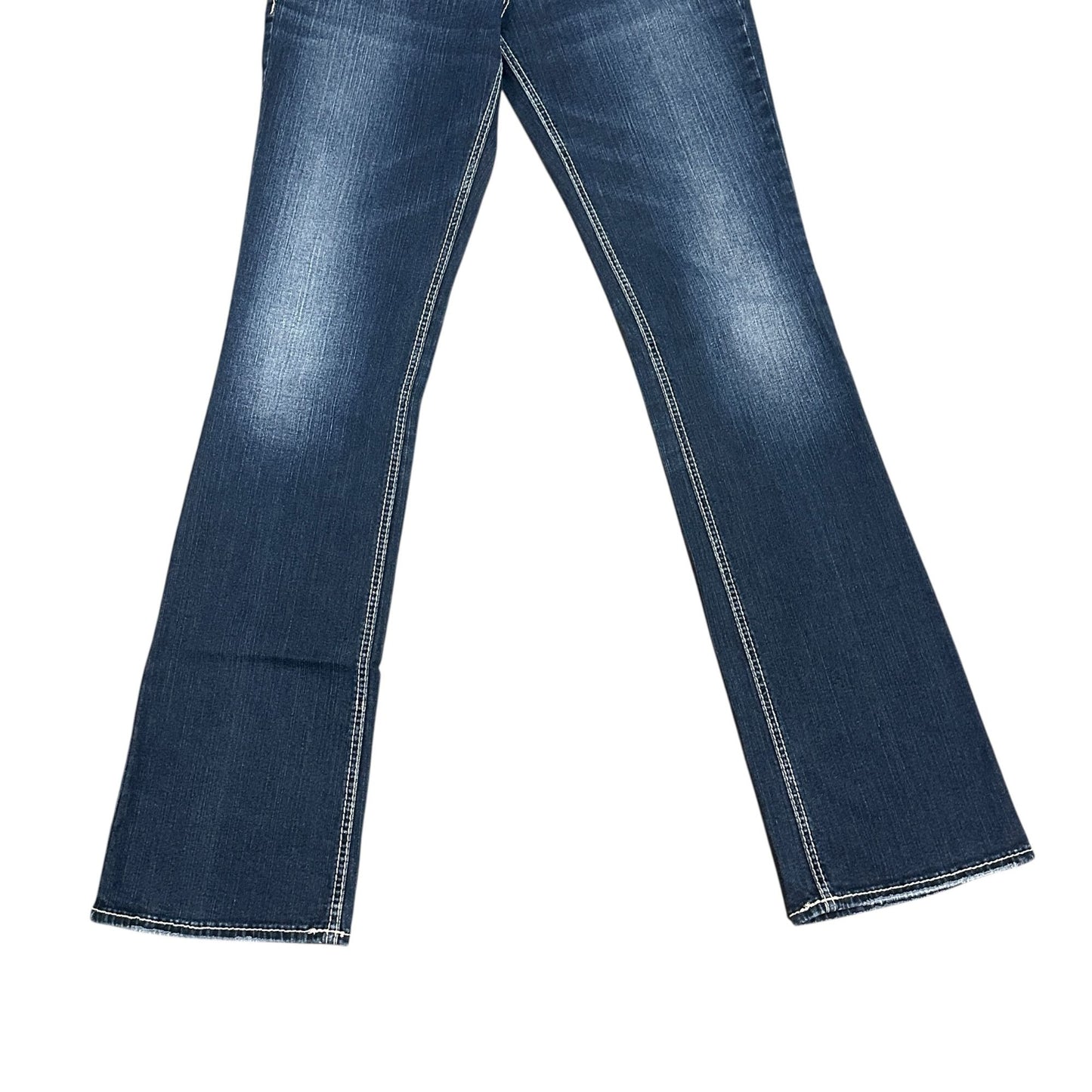 Silver Jeans Suki Mid Slim Boot Jeans Womens 31x35 Long Inseam Faux Flap Pockets
