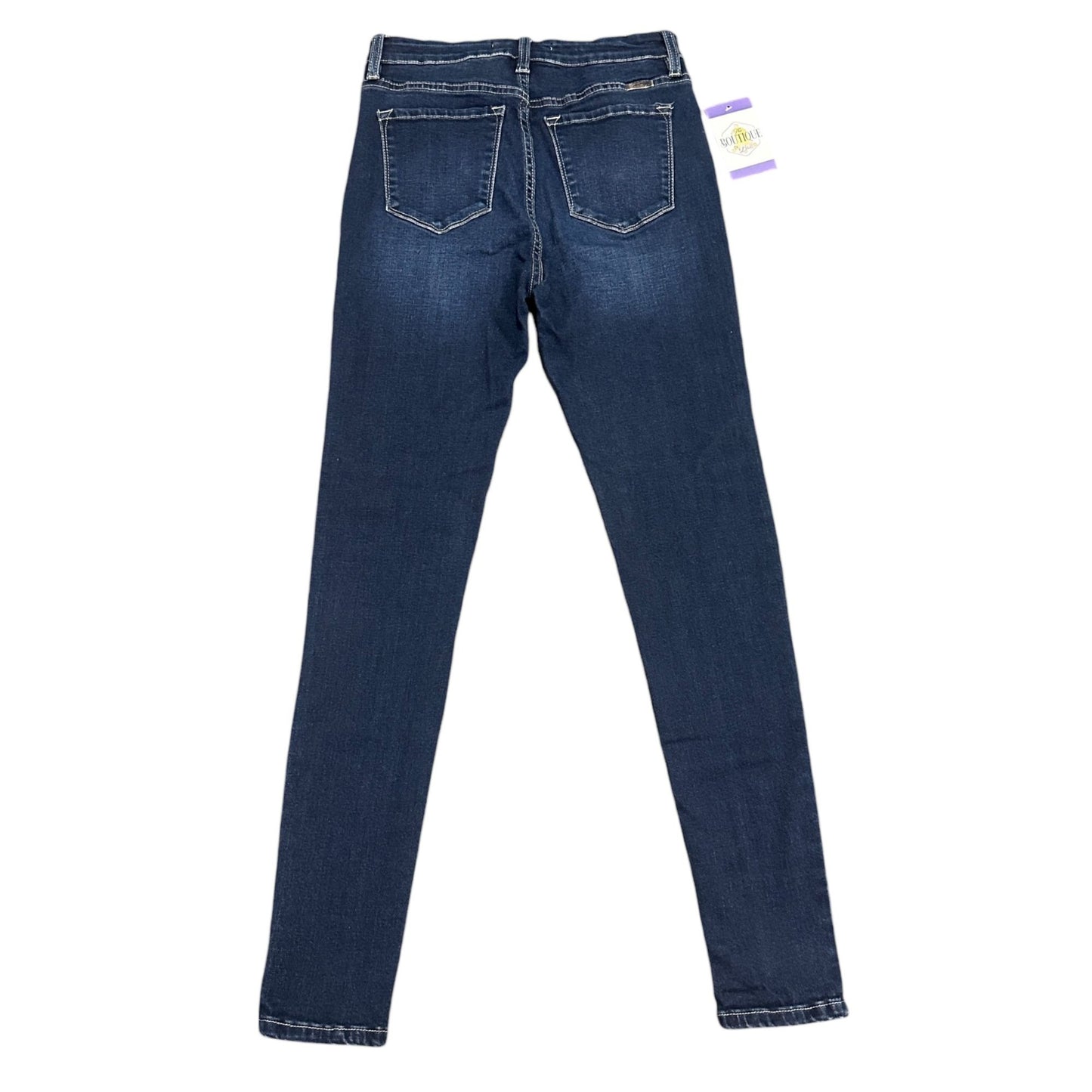 KanCan Womens 28 Nadine High Rise Super Skinny Jeans Dark Wash Stretch Pockets
