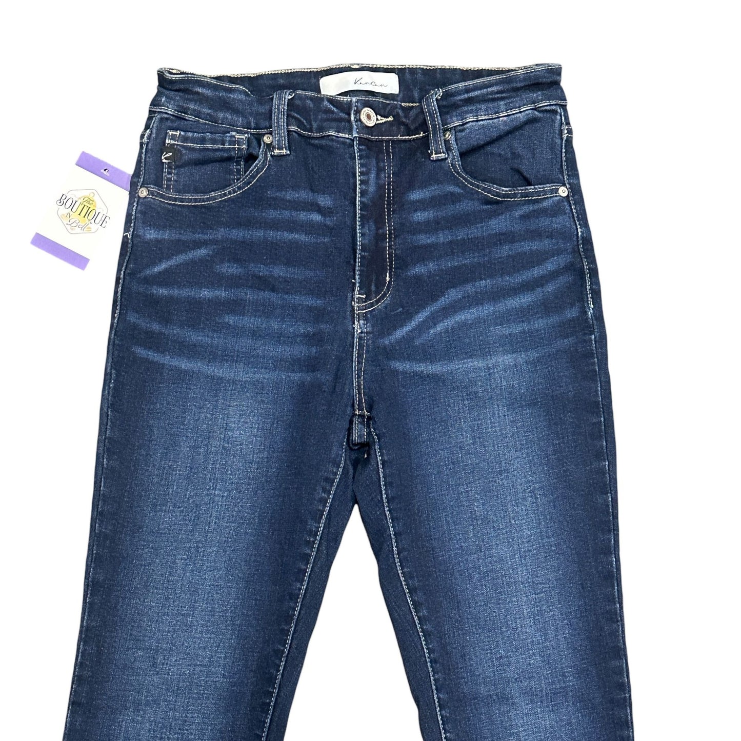 KanCan Womens 28 Nadine High Rise Super Skinny Jeans Dark Wash Stretch Pockets