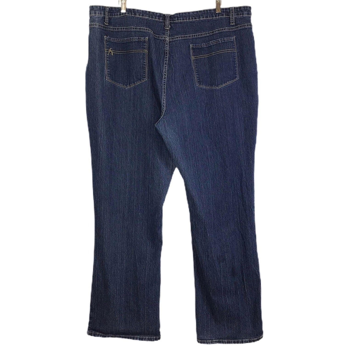 Ashley Stewart Womens Plus Size 26 Dark Wash Stretch Denim Jeans