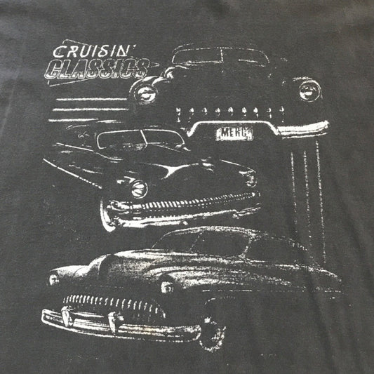 Vtg Cruisin Classics Tshirt All Sport XL Black Muscle Car Enthusiast Hot Rod